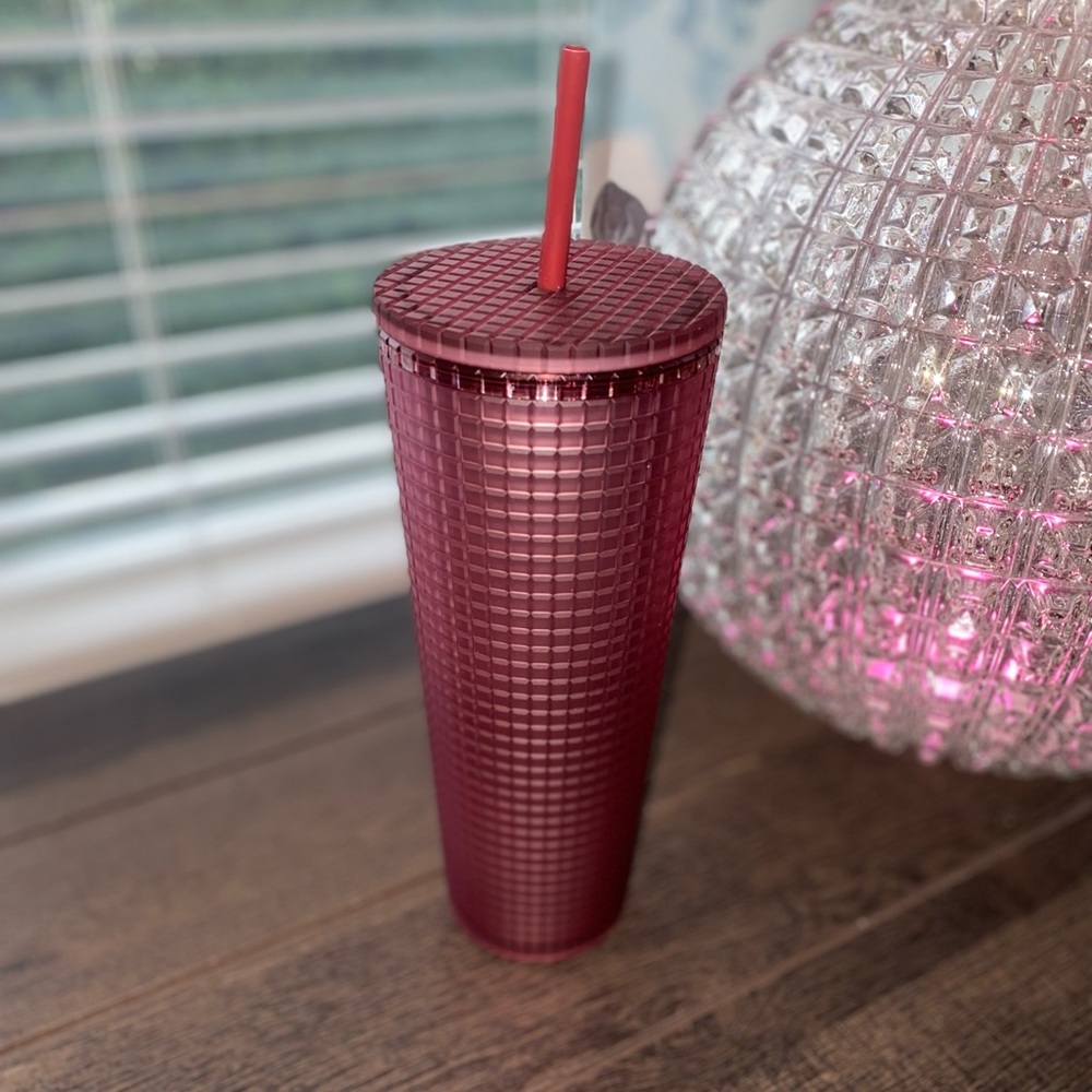 Starbucks Pink Jelly Grid Soft Touch Tumbler Venti 2023 - Picture 10 of 15